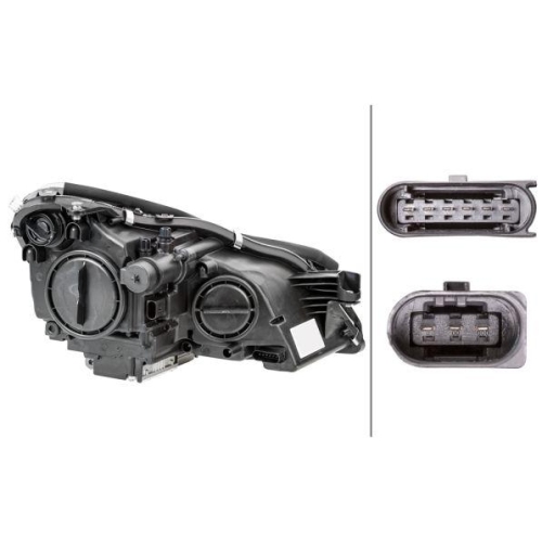 Hauptscheinwerfer Hella 1ES 008 821-311 f&uuml;r Mercedes Benz Mercedes Benz Links