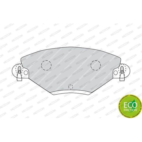 Bremsbelagsatz Scheibenbremse Ferodo FDB1411 Premier Eco Friction f&uuml;r Citro&euml;n