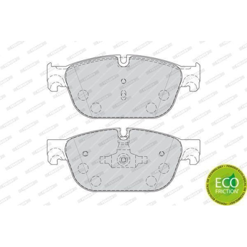 Bremsbelagsatz Scheibenbremse Ferodo FDB4313 Premier Eco Friction f&uuml;r Citro&euml;n DS