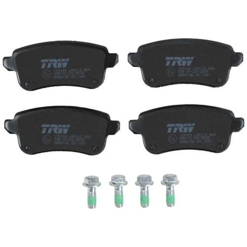 Bremsbelagsatz Scheibenbremse Trw GDB2136 f&uuml;r Renault Hinterachse