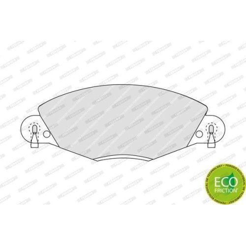 Bremsbelagsatz Scheibenbremse Ferodo FDB1412 Premier Eco Friction f&uuml;r Citro&euml;n