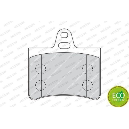 Bremsbelagsatz Scheibenbremse Ferodo FDB1413 Premier Eco Friction f&uuml;r Citro&euml;n