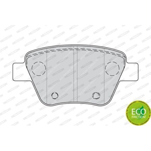Bremsbelagsatz Scheibenbremse Ferodo FDB4316 Premier Eco Friction für Audi Seat
