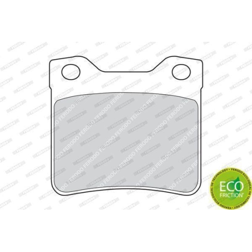Bremsbelagsatz Scheibenbremse Ferodo FDB1415 Premier Eco Friction f&uuml;r Peugeot