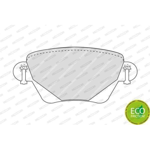 Bremsbelagsatz Scheibenbremse Ferodo FDB1416 Premier Eco Friction f&uuml;r Ford