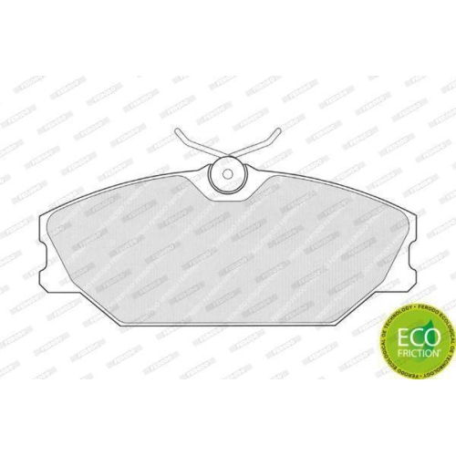 Bremsbelagsatz Scheibenbremse Ferodo FDB1420 Premier Eco Friction f&uuml;r Renault