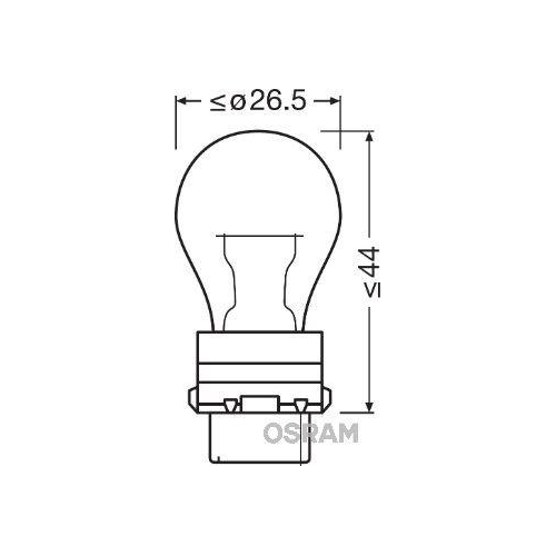 Gl&uuml;hlampe Blinkleuchte Ams-osram 3757AK Original f&uuml;r Hinten Vorne
