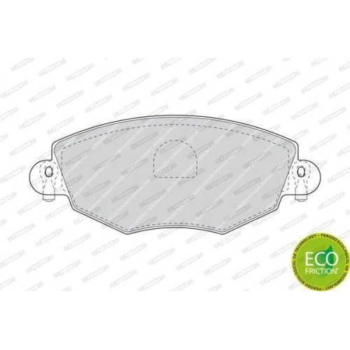 Bremsbelagsatz Scheibenbremse Ferodo FDB1425 Premier Eco Friction f&uuml;r Ford