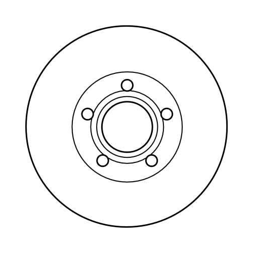 Bremsscheibe Trw DF4238 f&uuml;r Volvo Vorderachse