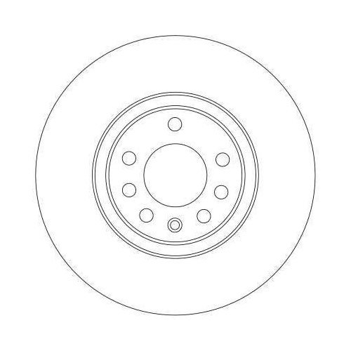 Bremsscheibe Trw DF4246 f&uuml;r Vauxhall Chevrolet Opel Saab Vorderachse