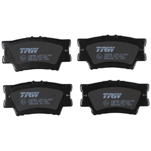 Bremsbelagsatz Scheibenbremse Trw GDB3426 Cotec f&uuml;r Toyota Toyota (gac) Lexus