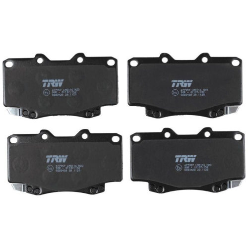 Bremsbelagsatz Scheibenbremse Trw GDB3428 Cotec f&uuml;r Toyota Vorderachse