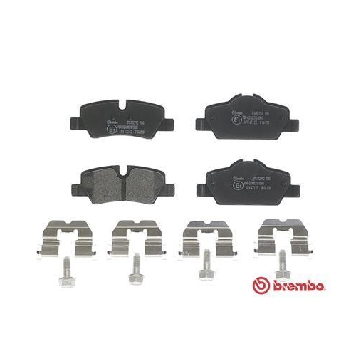 Bremsbelagsatz Scheibenbremse Brembo P06090 Prime Line f&uuml;r Mini Hinterachse