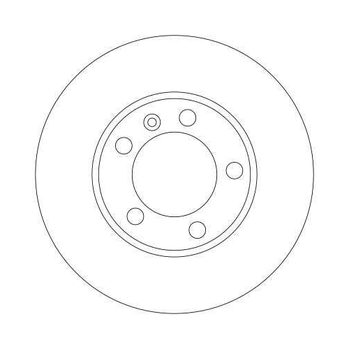 Bremsscheibe Trw DF4249S Trw Single f&uuml;r Vauxhall Nissan Opel Renault Vorderachse