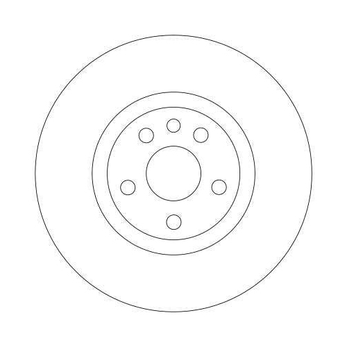 Bremsscheibe Trw DF4257 f&uuml;r Citro&euml;n Fiat Lancia Peugeot Vorderachse