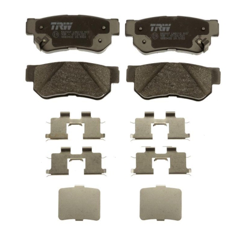 Bremsbelagsatz Scheibenbremse Trw GDB3432 f&uuml;r Hyundai Hinterachse