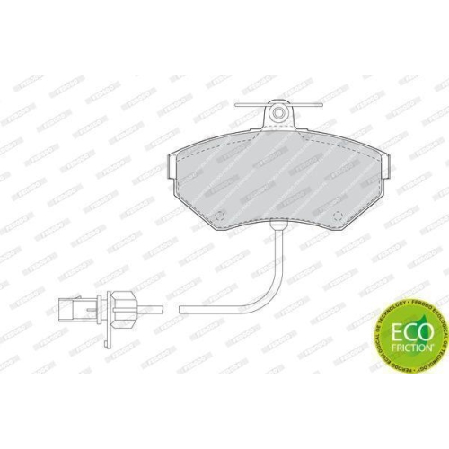 Bremsbelagsatz Scheibenbremse Ferodo FDB1451 Premier Eco Friction f&uuml;r Audi Seat
