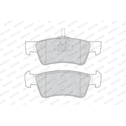 Bremsbelagsatz Scheibenbremse Ferodo FDB1460 Premier f&uuml;r VW Hinterachse