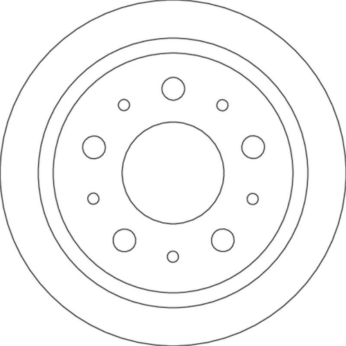 Bremsscheibe Trw DF4750 f&uuml;r Citro&euml;n Fiat Peugeot Hinterachse