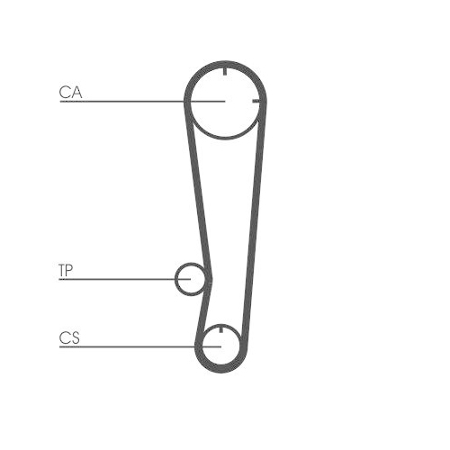 Zahnriemen Continental Ctam CT738 f&uuml;r Mitsubishi Hyundai Proton