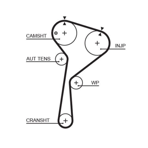 Zahnriemensatz Gates K025578XS Powergrip&trade; f&uuml;r Nissan Renault Suzuki Dacia