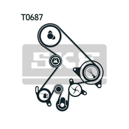 Wasserpumpe + Zahnriemensatz Skf VKMC 91303-2 f&uuml;r Toyota
