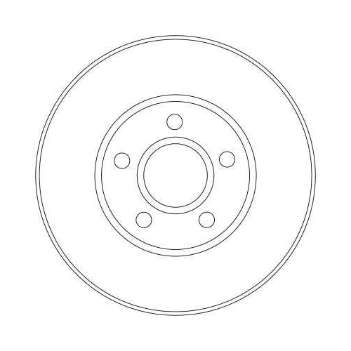Bremsscheibe Trw DF4277 f&uuml;r Ford Vorderachse