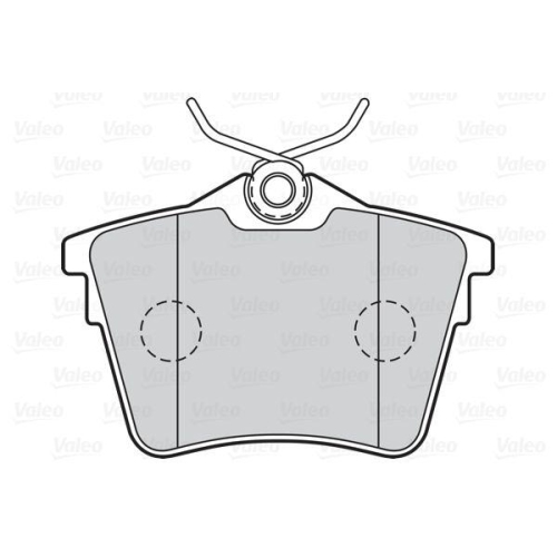 Bremsbelagsatz Scheibenbremse Valeo 301664 First f&uuml;r Citro&euml;n Peugeot Hinterachse
