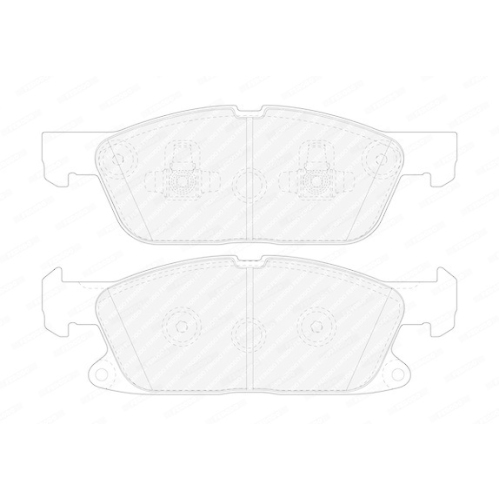 Bremsbelagsatz Scheibenbremse Ferodo FDB5087 Premier Eco Friction f&uuml;r Ford