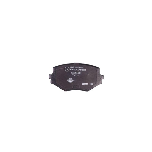 Bremsbelagsatz Scheibenbremse Hella 8DB 355 016-861 f&uuml;r Mazda Mitsubishi Nissan