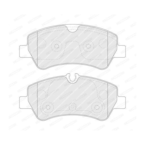 Bremsbelagsatz Scheibenbremse Ferodo FVR5076 Premier für Ford Hinterachse