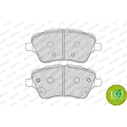 Bremsbelagsatz Scheibenbremse Ferodo FDB4612 Premier Eco Friction f&uuml;r Ford