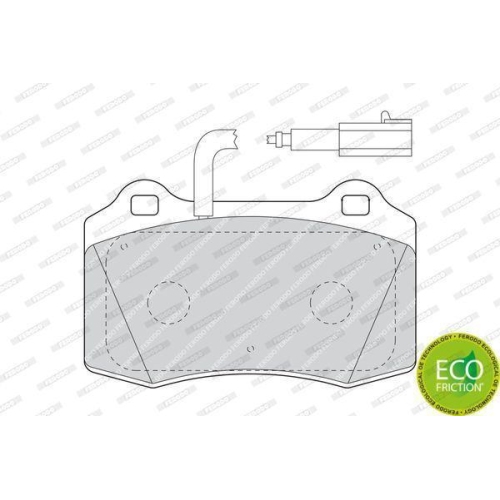 Bremsbelagsatz Scheibenbremse Ferodo FDB1508 Premier Eco Friction f&uuml;r Alfa Romeo