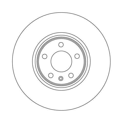 Bremsscheibe Trw DF4358S Trw Single f&uuml;r Seat Skoda VW Audi Vorderachse