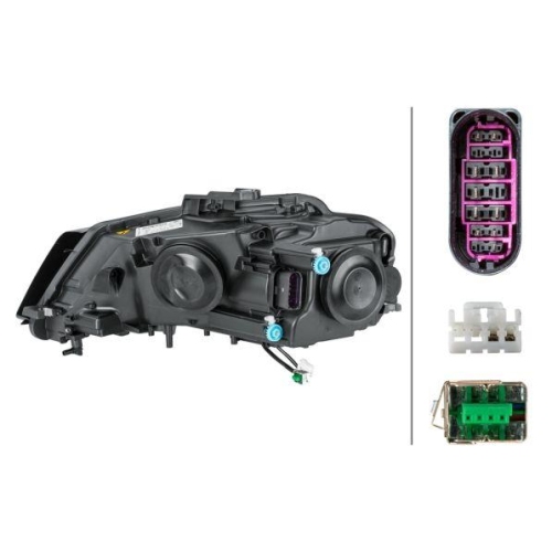 Hauptscheinwerfer Hella 1EL 009 648-401 für Audi VW Rechts