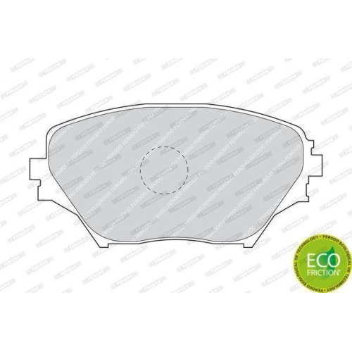 Bremsbelagsatz Scheibenbremse Ferodo FDB1514 Premier Eco Friction f&uuml;r Toyota
