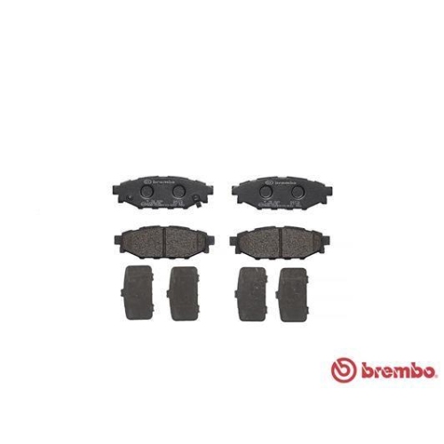 Bremsbelagsatz Scheibenbremse Brembo P78020 Prime Line f&uuml;r Subaru Toyota