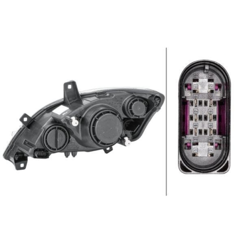 Hauptscheinwerfer Hella 1EG 009 627-021 für Mercedes Benz Mercedes Benz Rechts