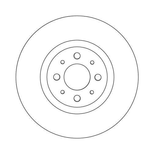 Bremsscheibe Trw DF4377 f&uuml;r Alfa Romeo Chrysler Fiat Abarth Lancia Vorderachse