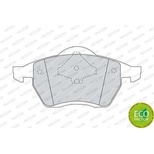 Bremsbelagsatz Scheibenbremse Ferodo FDB1055 Premier Eco Friction f&uuml;r Ford Seat