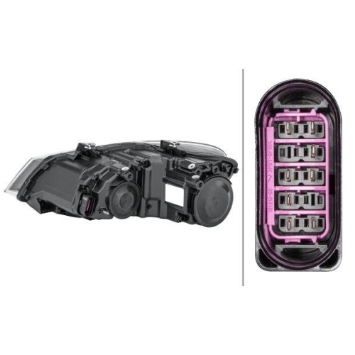 Hauptscheinwerfer Hella 1EE 247 051-021 f&uuml;r VW Rechts