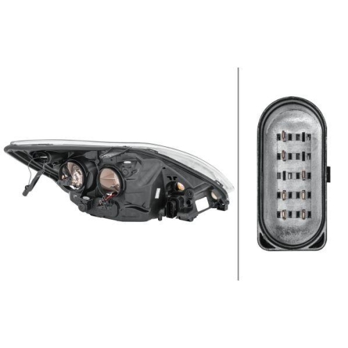 Hauptscheinwerfer Hella 1EE 354 257-011 f&uuml;r Ford Links