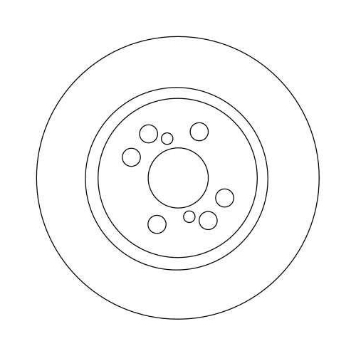 Brake Disc Trw DF4415S Trw Single for Toyota Front Axle