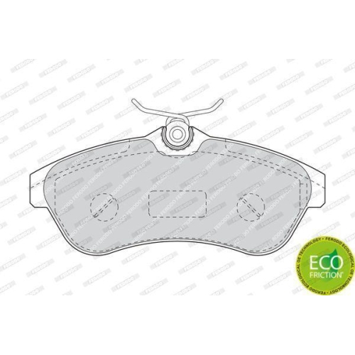 Bremsbelagsatz Scheibenbremse Ferodo FDB1543 Premier Eco Friction f&uuml;r Citro&euml;n
