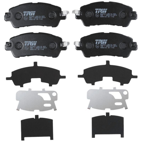 Bremsbelagsatz Scheibenbremse Trw GDB2122 f&uuml;r Mazda Vorderachse