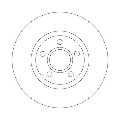 Brake Disc Trw DF4424 for Volvo Ford (changan) Front Axle