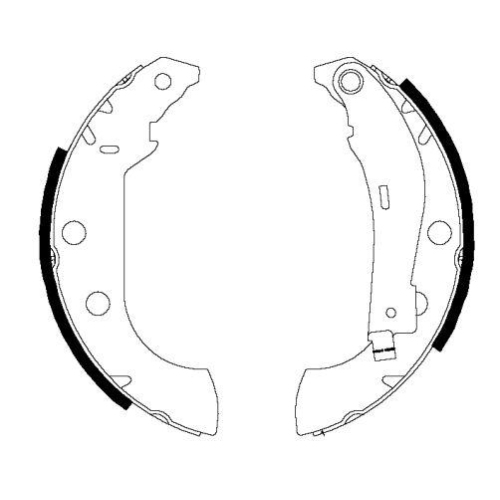 Bremsbackensatz Hella 8DB 355 002-381 für Citroën Peugeot Hinterachse