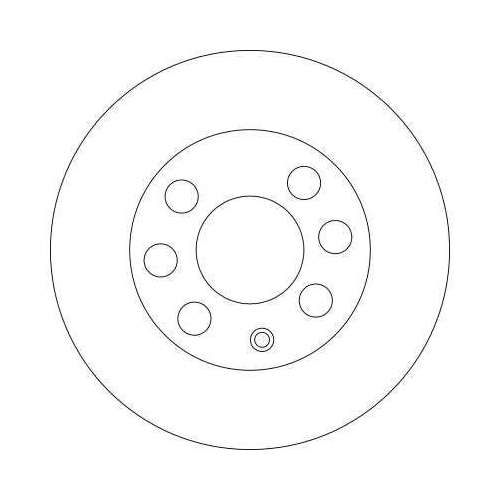 Brake Disc Trw DF4439 for Chevrolet Daewoo Front Axle