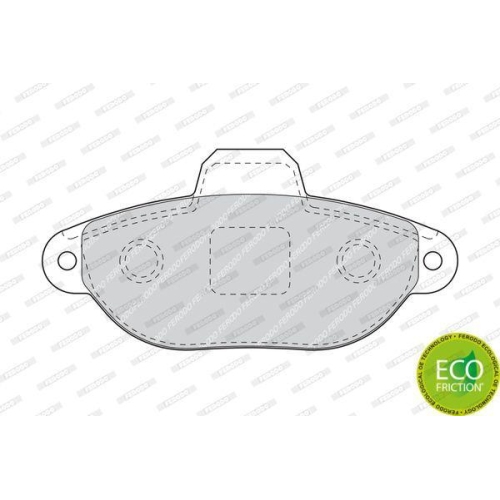 Bremsbelagsatz Scheibenbremse Ferodo FDB1630 Premier Eco Friction f&uuml;r Fiat