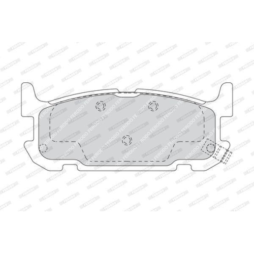 Brake Pad Set Disc Brake Ferodo FDB1755 Premier for Mazda Rear Axle